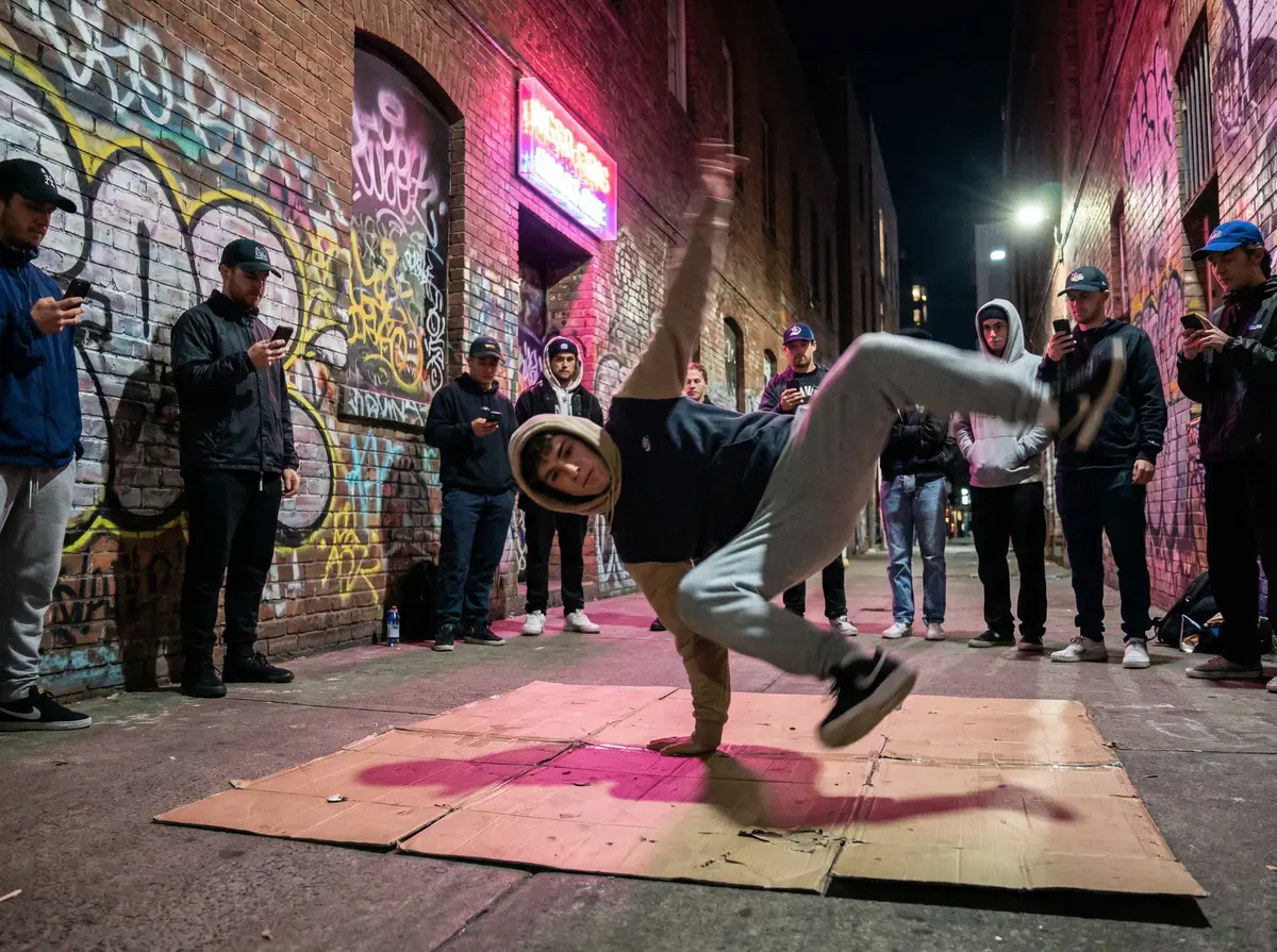 搞鸡 - 街头风车旋转动作